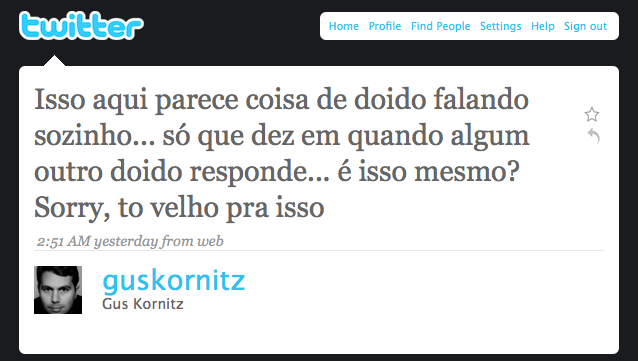 Twitter: coisa de doido Twitter: coisa de doido